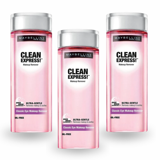 Maybelline Clean Express! Oil-Free Classic Eye Makeup Remover 4 oz (3-Pack)