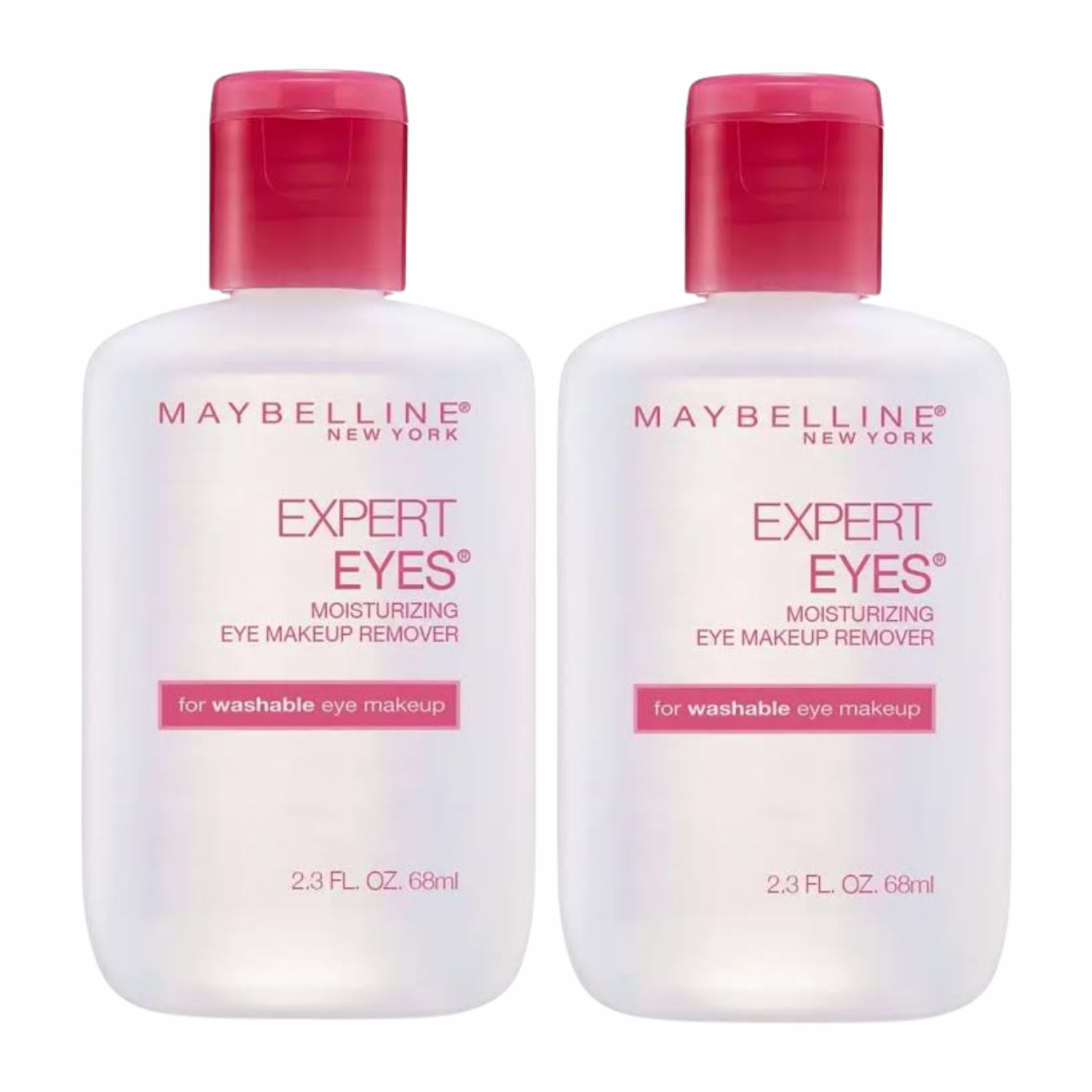 Maybelline Expert Eyes Moisturizing Eye Makeup Remover 2.3 Fl Oz (2-Pack)