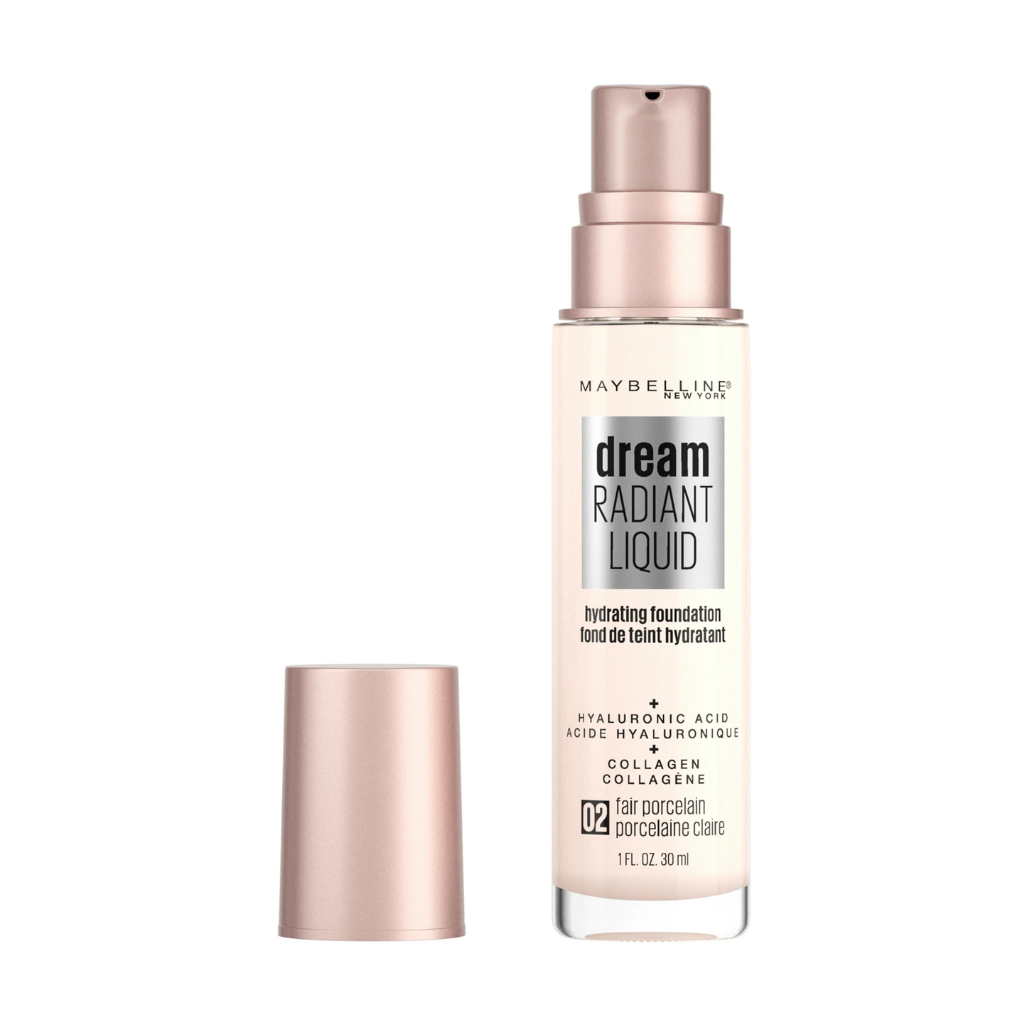 Maybelline Dream Radiant Liquid Hydrating Foundation 02 Fair Porcelain
