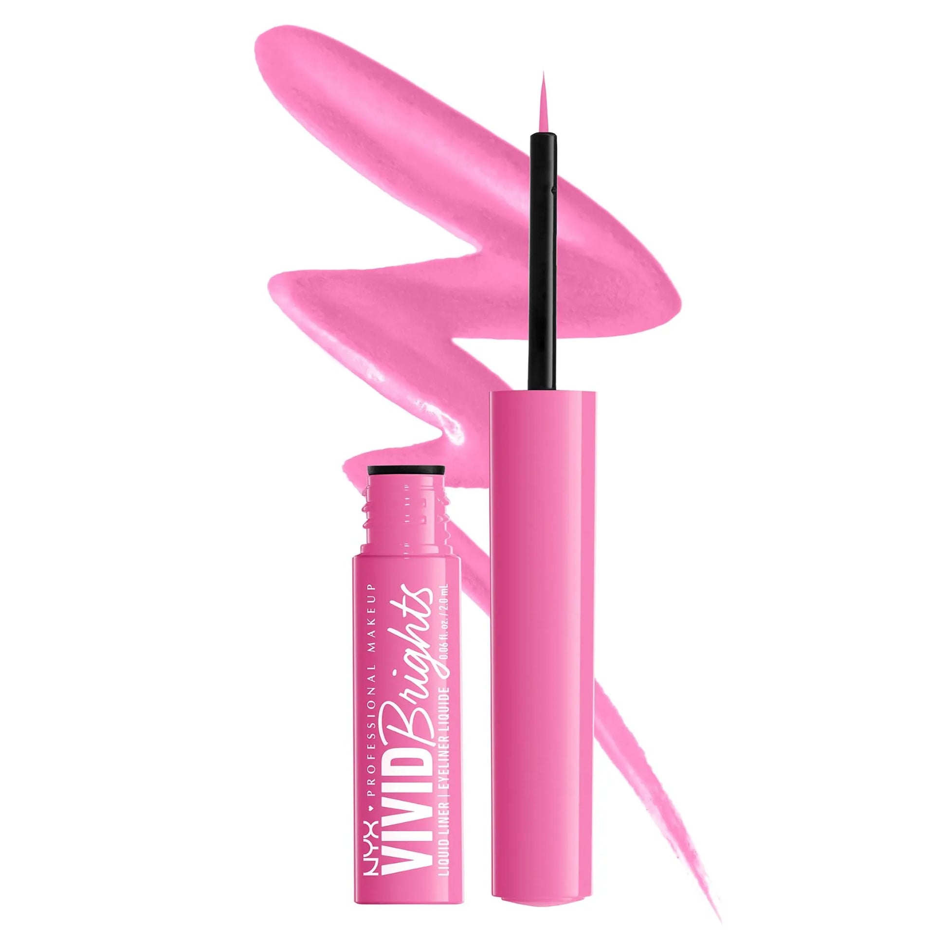 NYX Vivid Brights Matte Liquid Eyeliner 08 Don't Pink Twice