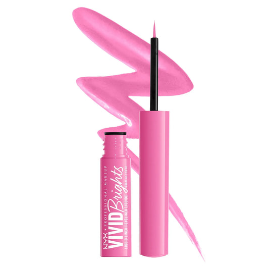 NYX Vivid Brights Matte Liquid Eyeliner 08 Don't Pink Twice
