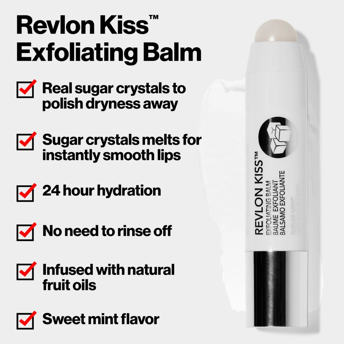 Revlon Kiss Exfoliating Balm - 111 Sugar Mint (2-Pack)