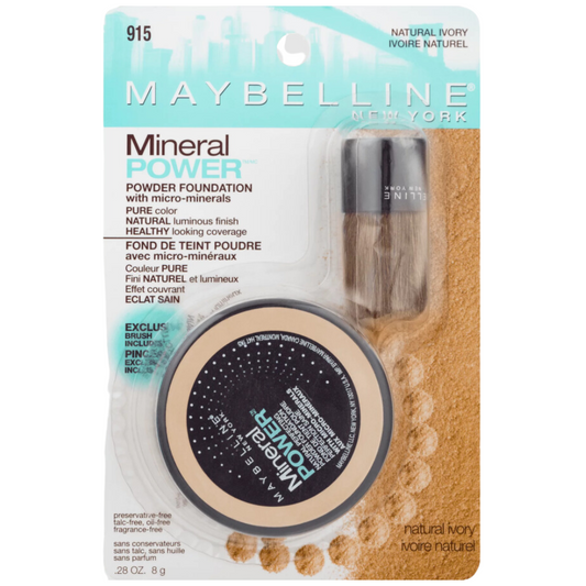 Maybelline Mineral Power Natural Perfecting Powder Foundation 915 Natural Ivory