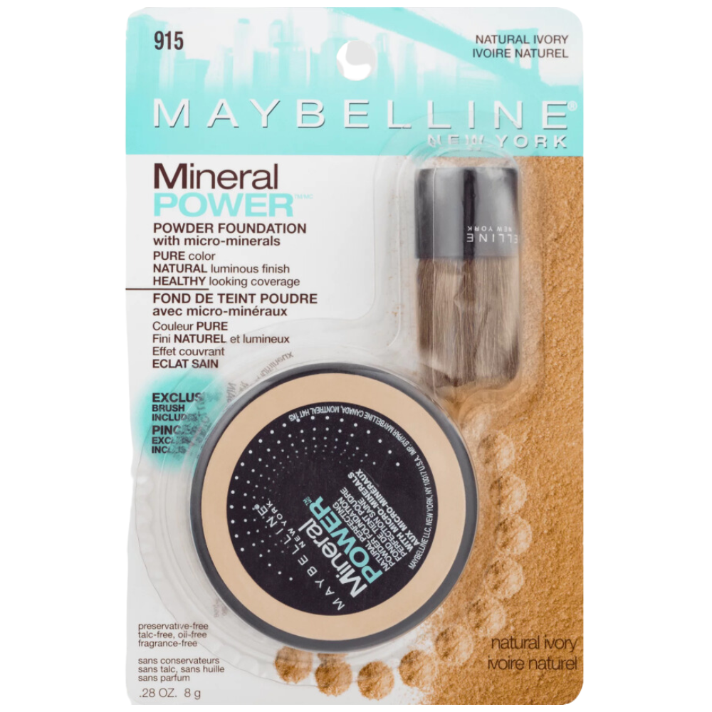 Maybelline Mineral Power Natural Perfecting Powder Foundation 915 Natural Ivory