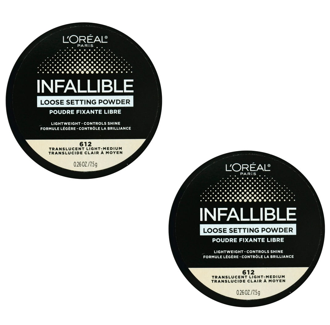 Loreal Infallible Loose Setting Powder (2-Pack) 612 Translucent Light-Medium (2-Pack)