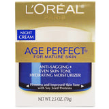 Loreal Age Perfect Anti-Sagging Hydrating Night Cream, 2.5 Oz.