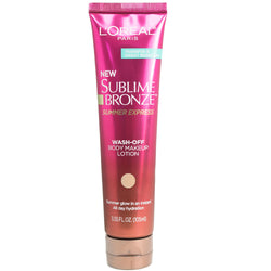 Loreal Sublime Bronze Summer Express Wash-Off Body Makeup Lotion 3.55 Fl Oz
