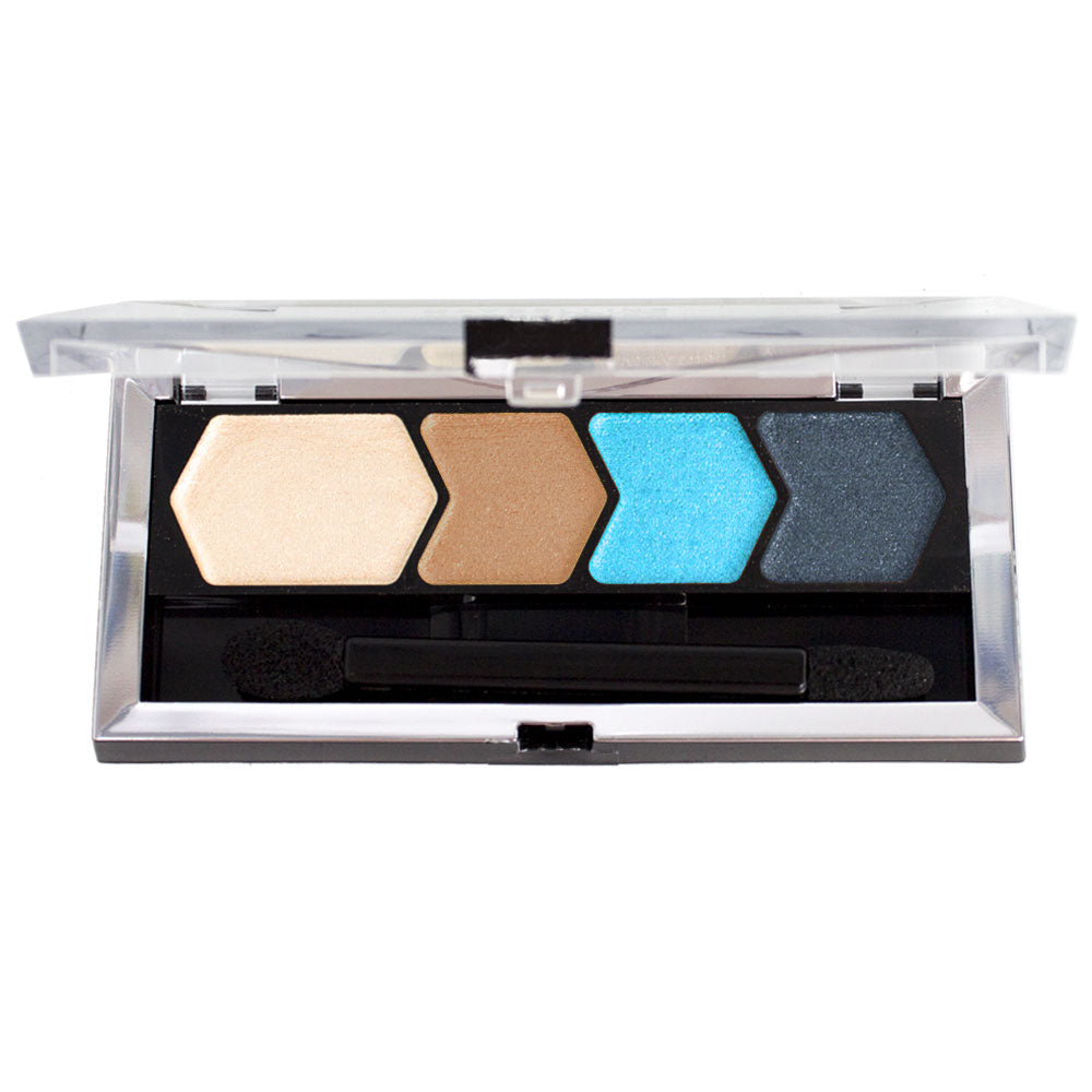 Maybelline Eye Studio Color Plush Silk Eye Shadow Quad 600 Striking Blue