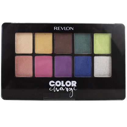 Revlon Colorstay Color Charge 10-Pan Eye Shadow Palette - 100 Color Collage
