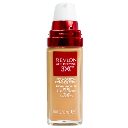 Revlon Age Defying 3X Foundation 45 Warm Beige (SPF 20)