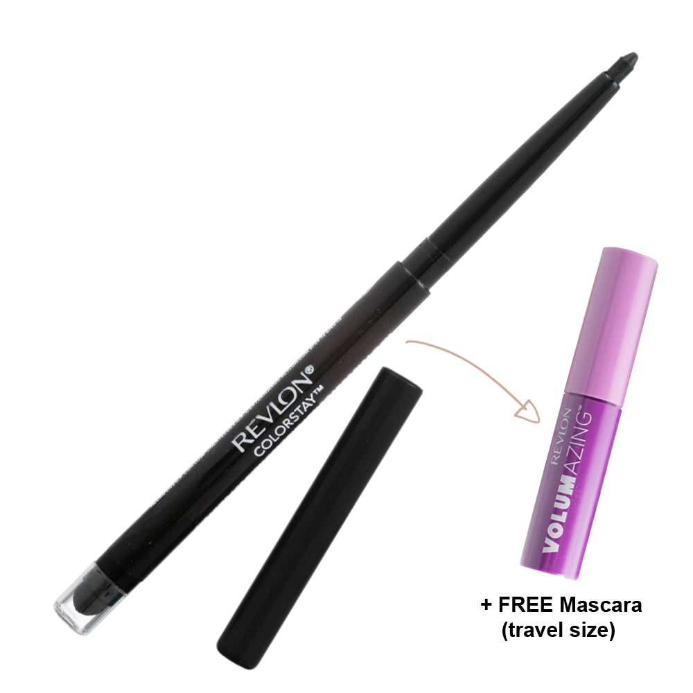 Revlon ColorStay Eyeliner Carded w/ Bonus Volumazing Mascara 201 Black