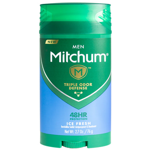 Mitchum Men Triple Odor Defense Invisible Solid Antiperspirant & Deodorant, Ice Fresh 2.7 oz