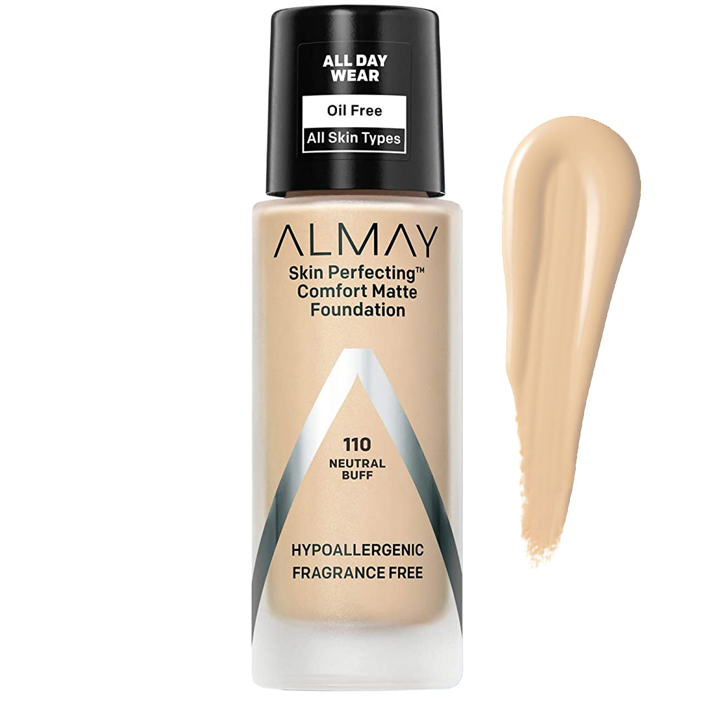 Almay Skin Perfecting Comfort Matte Foundation 110 Neutral Buff