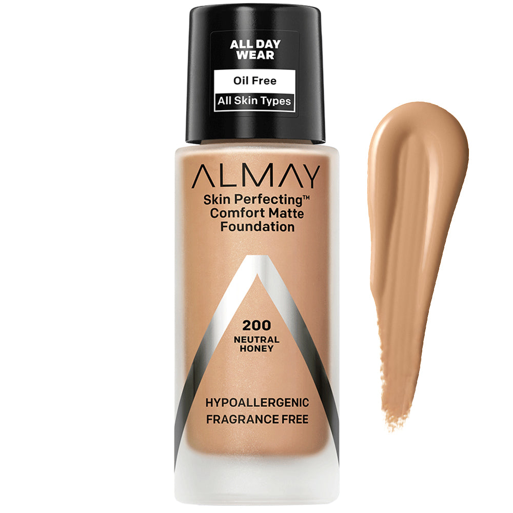Almay Skin Perfecting Comfort Matte Foundation 200 Neutral Honey