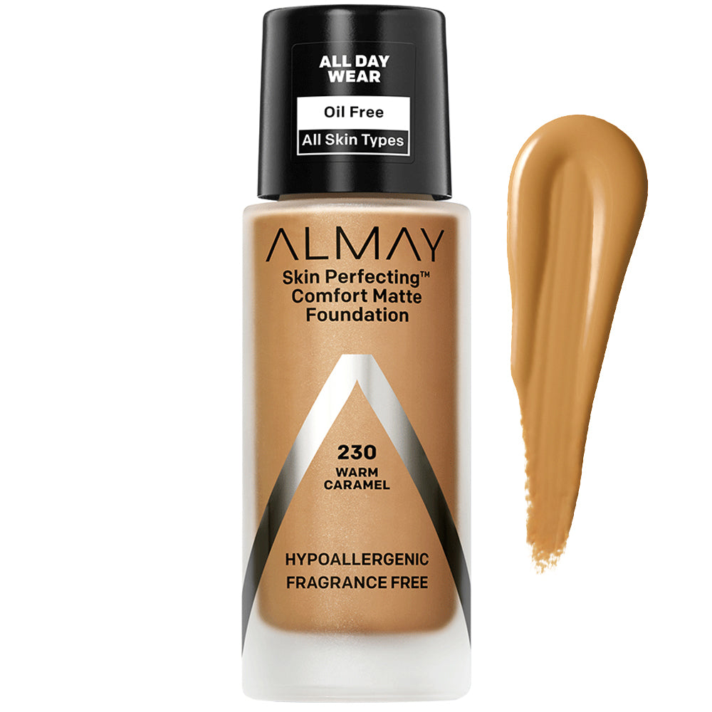 Almay Skin Perfecting Comfort Matte Foundation 230 Warm Caramel