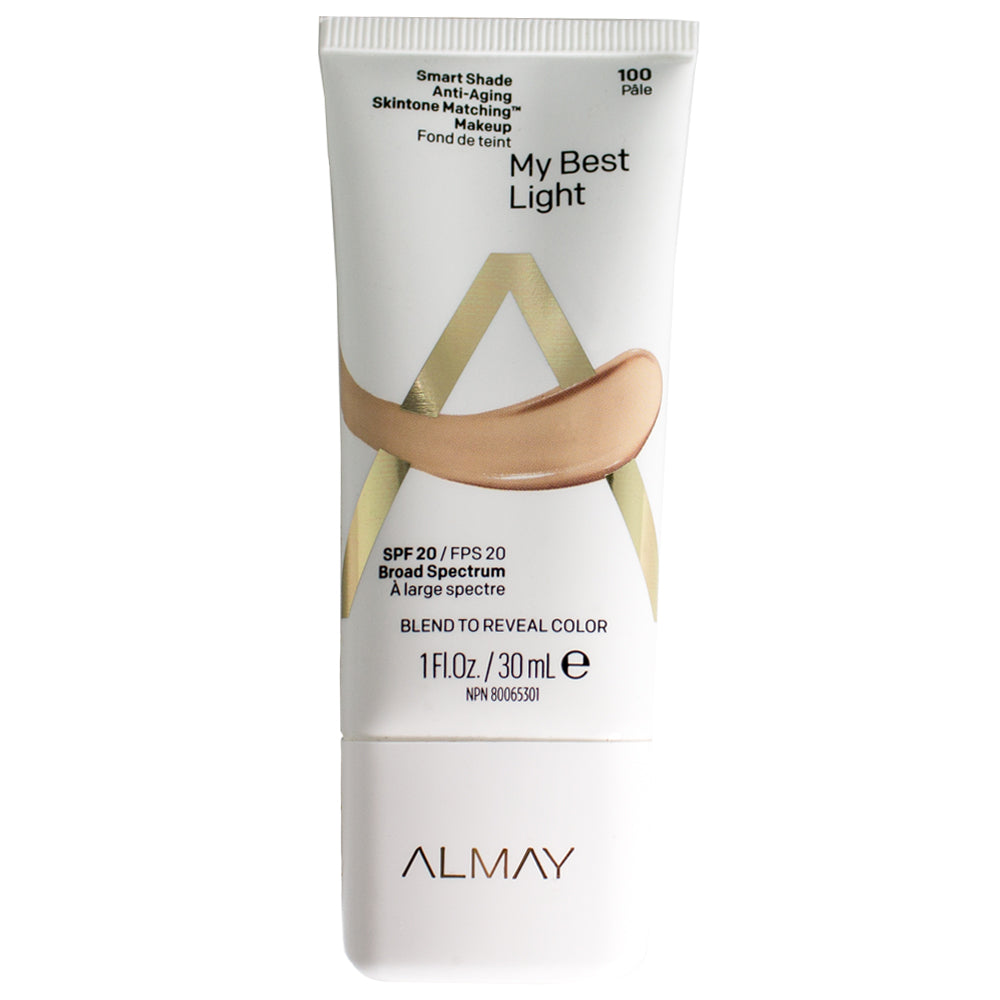 Almay Smart Shade Anti-Aging Skintone Matching Makeup 100 My Best Light (SPF 20)