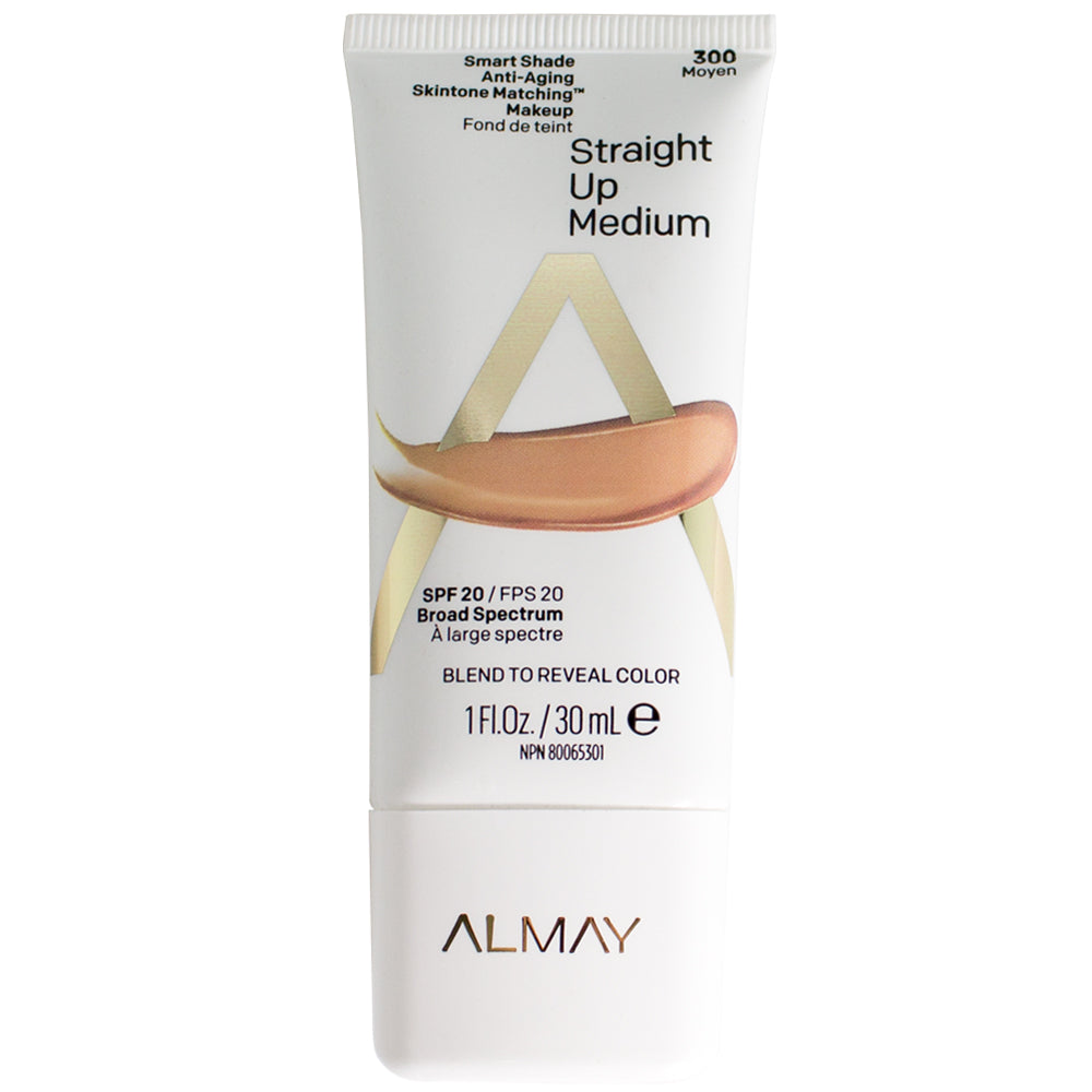 Almay Smart Shade Anti-Aging Skintone Matching Makeup 300 Straight Up Medium (SPF 20)