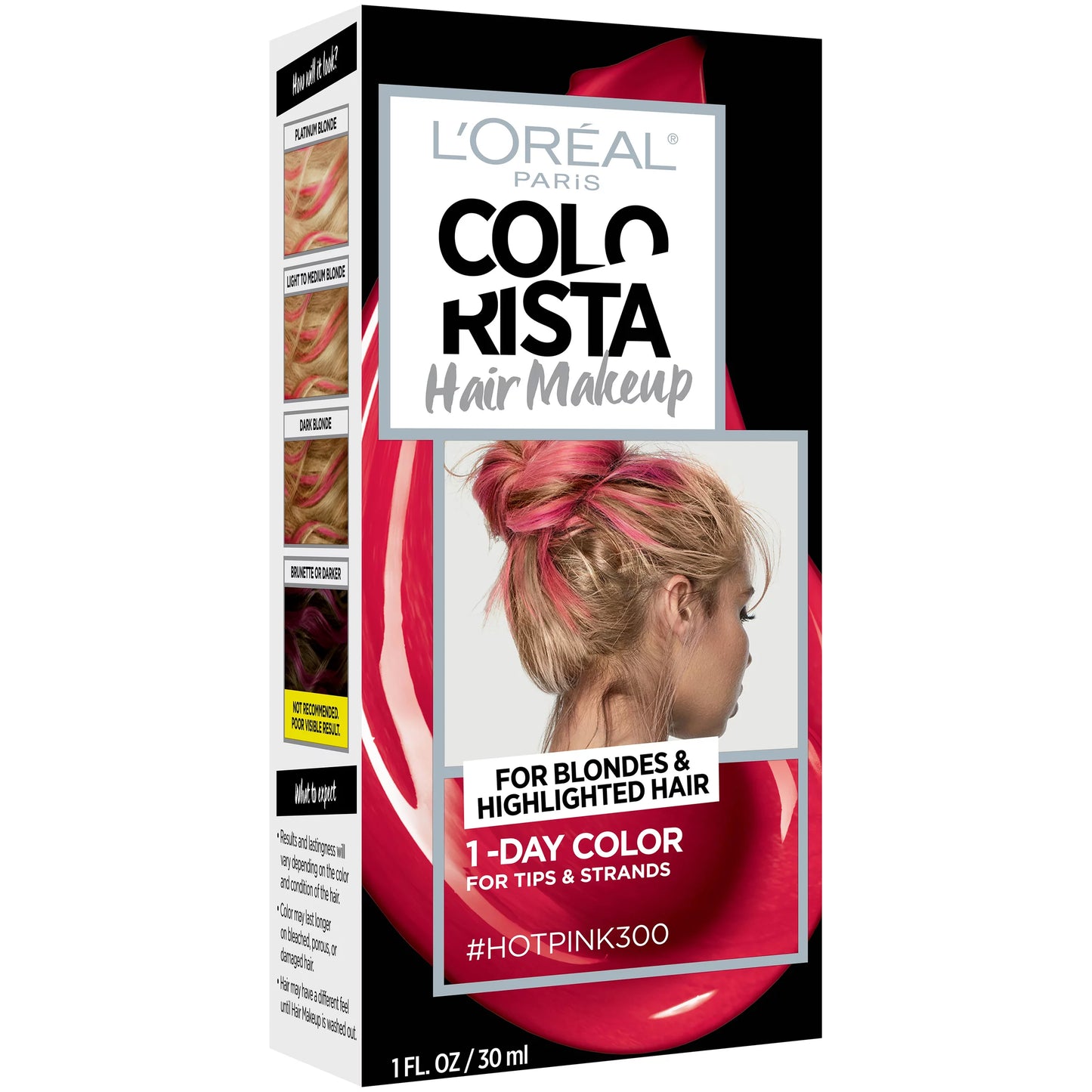 Loreal Colorista Hair Makeup 1-Day Haircolor 300 Hot Pink