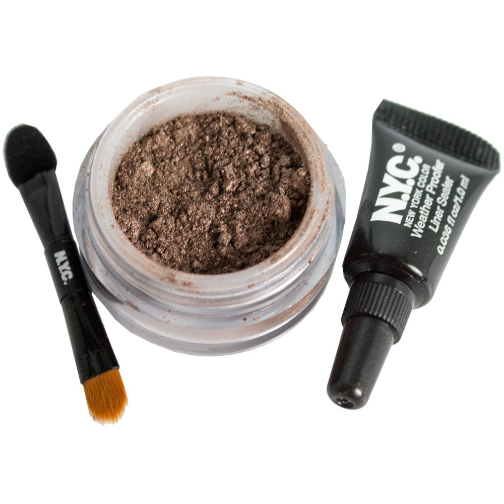 NYC New York Color Smooth Mineral Loose Eye Powder Kit 841B Cocoa Shimmer