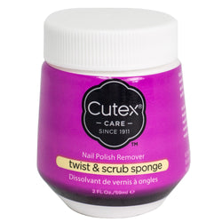 Cutex Nail Polish Remover Twist & Scrub Sponge 2 Fl Oz