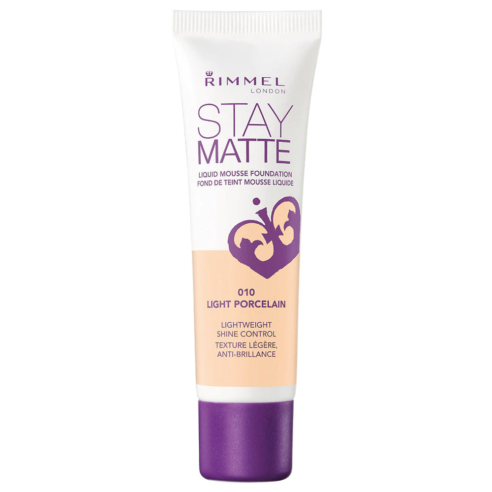 Rimmel Stay Matte Liquid Mousse Foundation 010 Light Porcelain