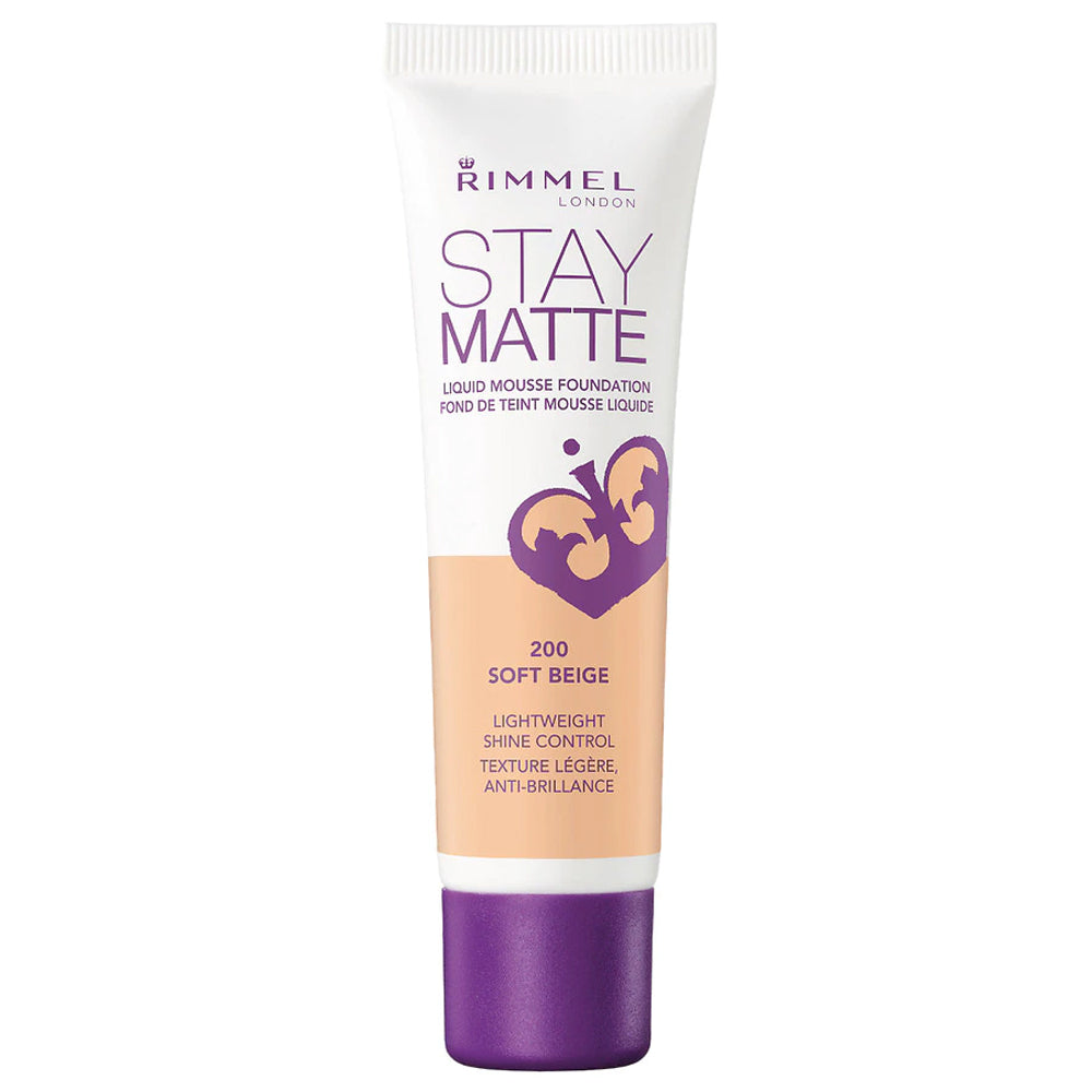 Rimmel Stay Matte Liquid Mousse Foundation 200 Soft Beige