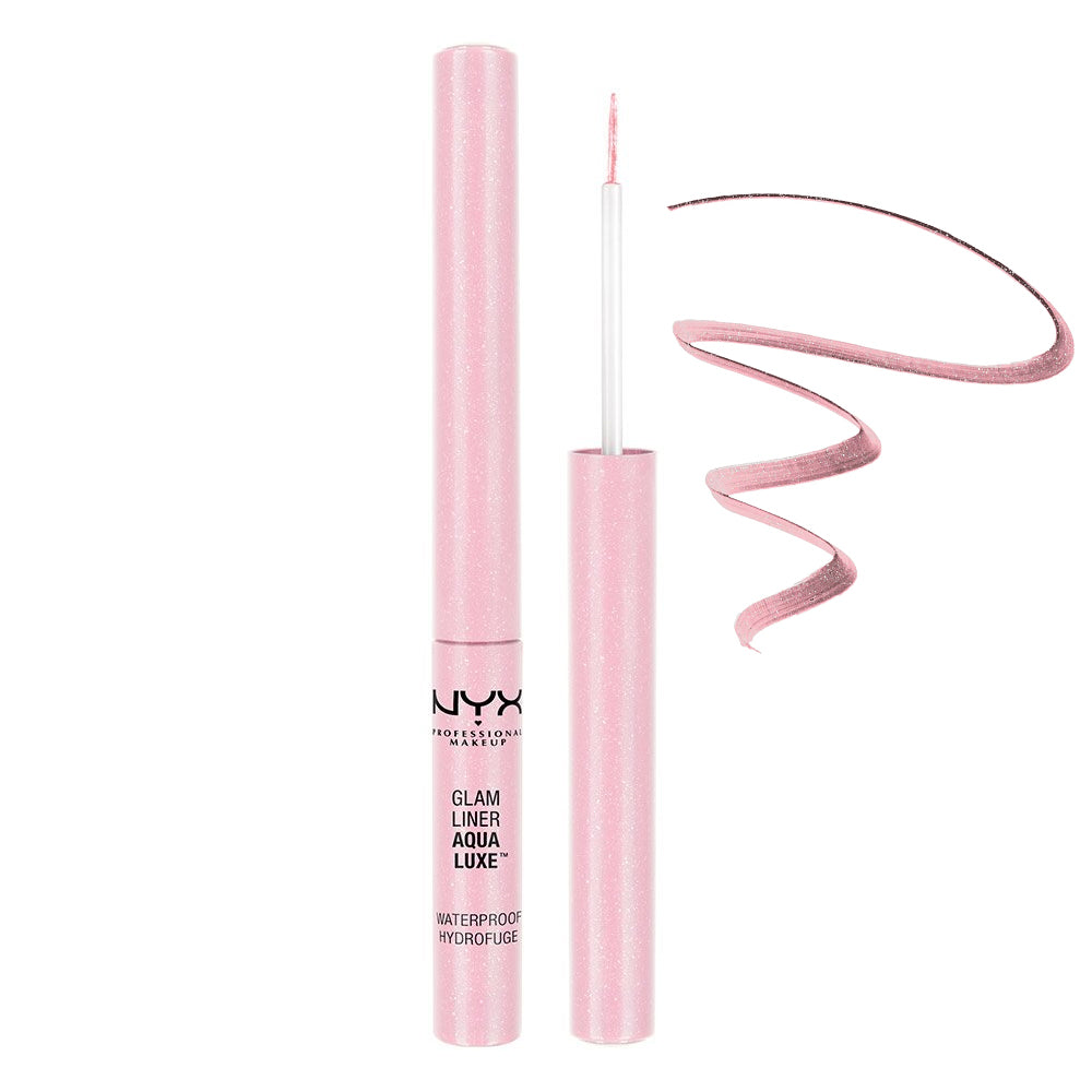 NYX Glam Liner Aqua Luxe Liquid Waterproof Eyeliner 06 Glam Pink