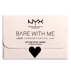 NYX Bare With Me Cannabis Sativa Seed Oil Blotting Paper, 50 Sheets