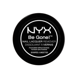 NYX Be Gone! Nail Lacquer Remover, 20 Wipes