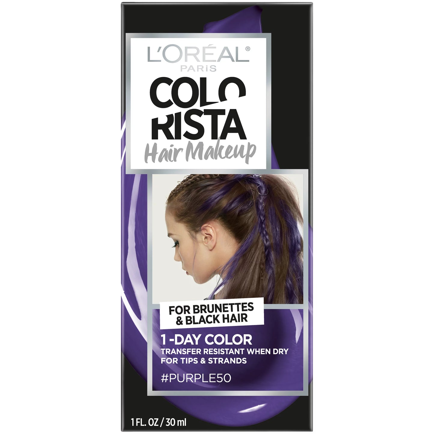 Loreal Colorista Hair Makeup 1-Day Haircolor 50 Purple