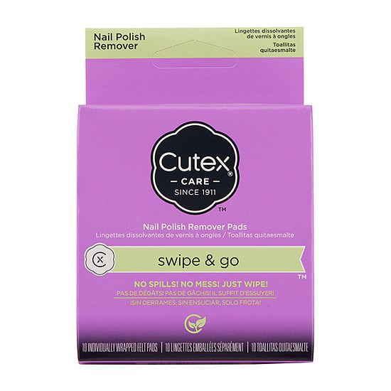 Cutex Swipe & Go Nail Polish Remover Pads, 10 ct